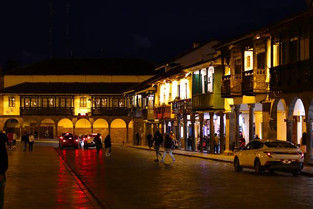 istock nightfall through the beautiful streets of Cusco 2244162901