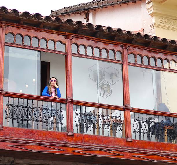 Enjoying the view of Cusco's main square