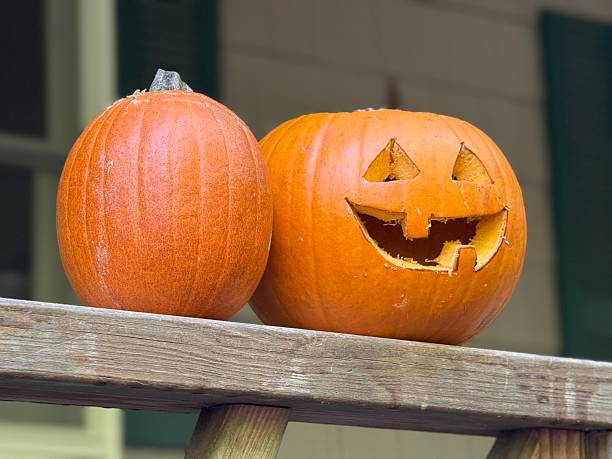 Jack-o'-lantern captured in Notting Hill, Kensington and Chelsea, London, England, United Kingdom, Britain.