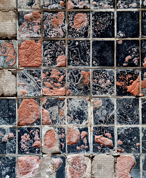 Background of old ceramic tile wall texture. Abstract background for design.