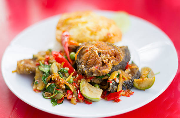 Thai food with a spicy and bold taste.