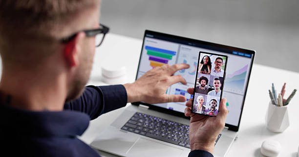istock Male Entrepreneur Conducting Virtual Conference Call 2244166444