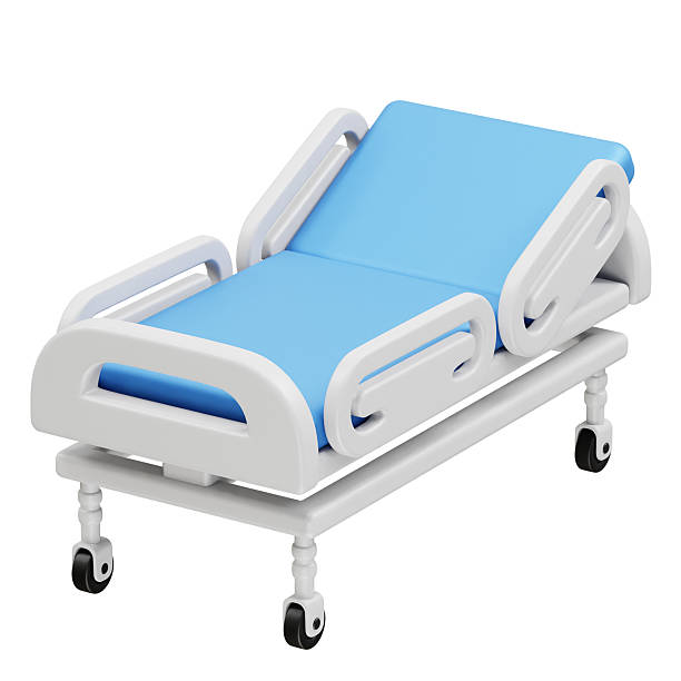 istock Hospital Bed for Patient Care icon 3d rendering element 2244168663