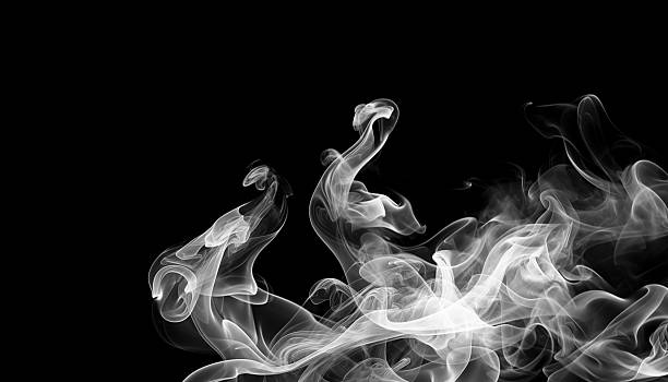 istock White smoke swirls gracefully against black background, creating abstract and mysterious atmosphere 2244170702