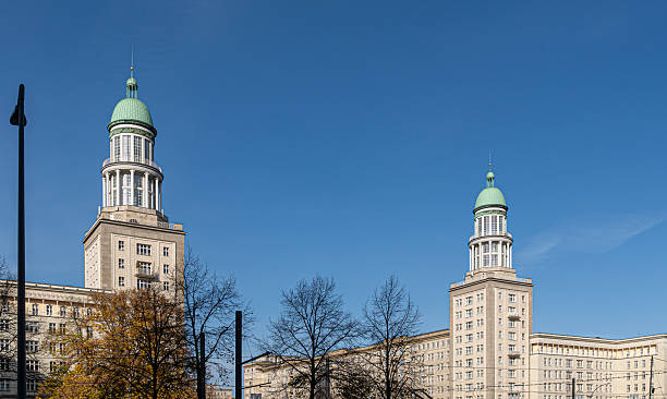 Skyline of the buildings at Frankfurter Tor