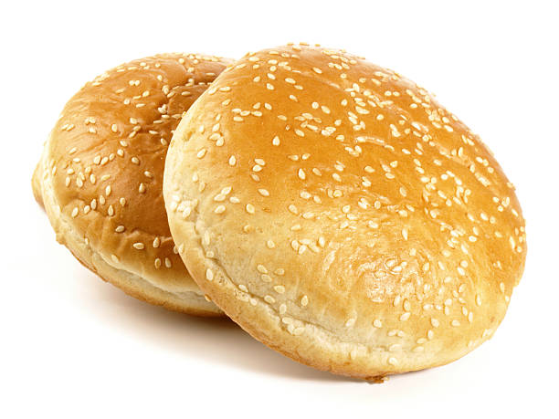 istock Food - Hamburger Bread Rolls on white Background 2244184037