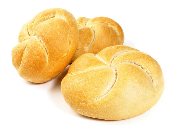 istock Food - Classic German Bread Rolls on white Background 2244184046