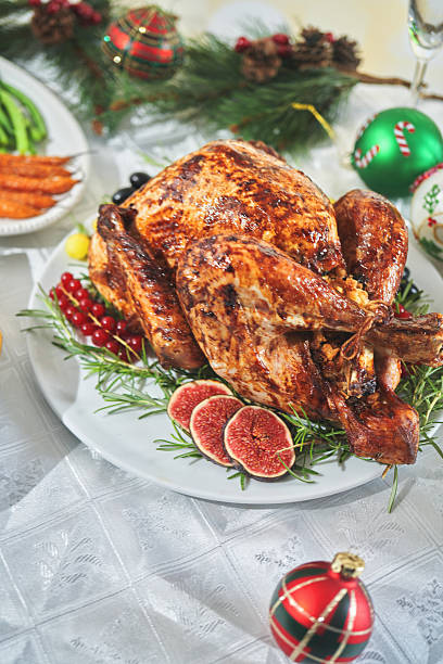 istock Roasted Holiday Turkey with Vegetables for Christmas Dinner 2244191804