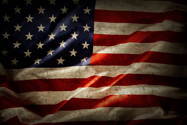 istock Grunge American flag 2244198189