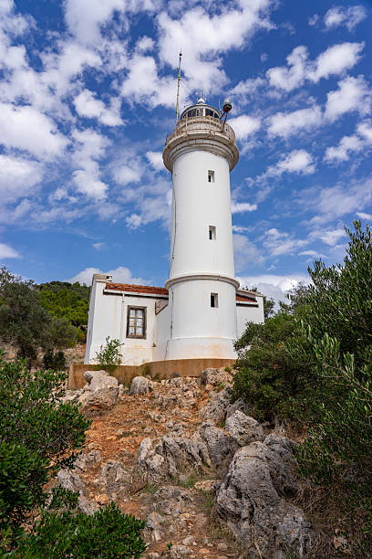 istock Gelidonya Lighthouse standing above blue Mediterranean Sea 2244207917