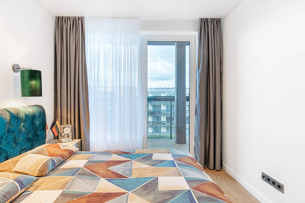 istock Modern Home Bedroom Interior Design with Minimalistic Style and Natural Light 2244210957