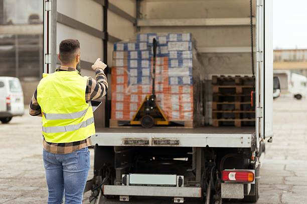 istock Young warehouse manager inspecting incoming goods 2244211849