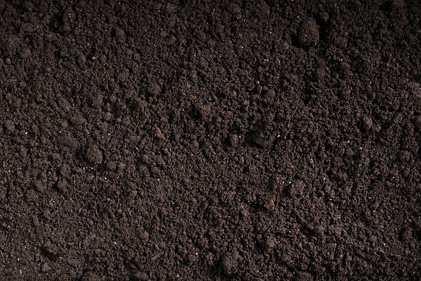 istock Fresh soil as background, top view. Organic matter 2244212068