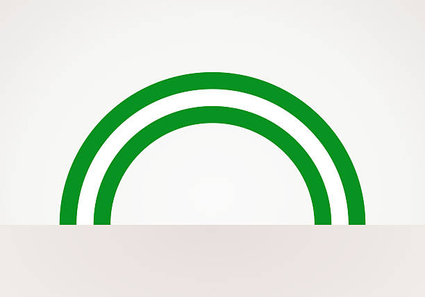 illustrations, cliparts, dessins animés et icônes de drapeau semi-circulaire de rotterdam ou de césar - demi cercle