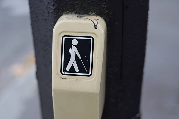 istock Blind persons road crossing button in France 2244220020