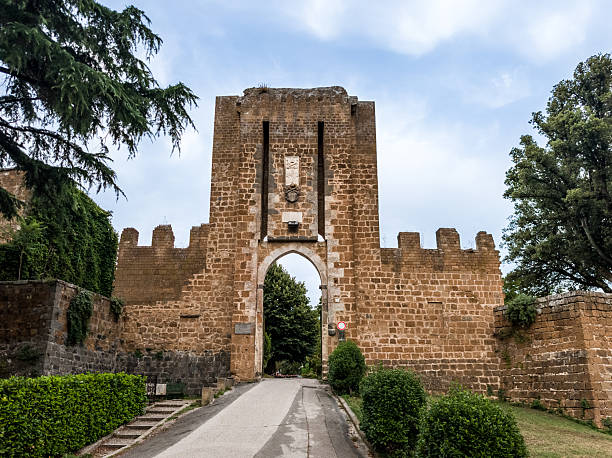 istock Ancient Fortification Wall in Orvieto, Umbria, Italy 2244223031