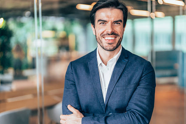 istock Confident business man in modern office 2244226255
