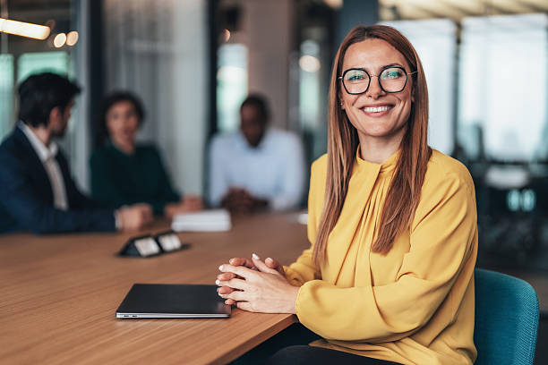 istock Confident businesswoman in modern office 2244226262