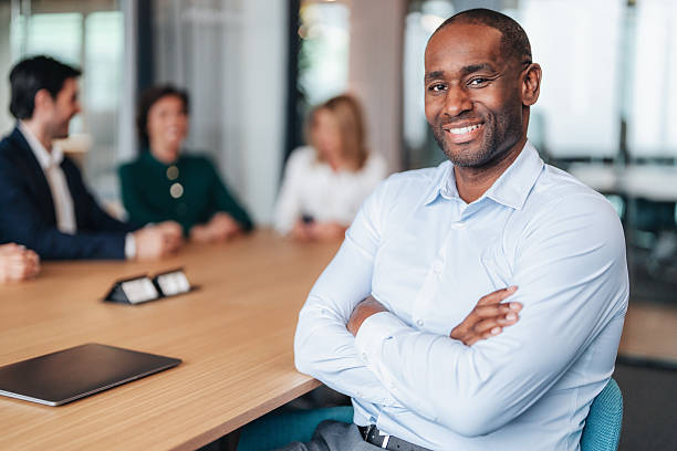 istock Confident business man in modern office 2244226263
