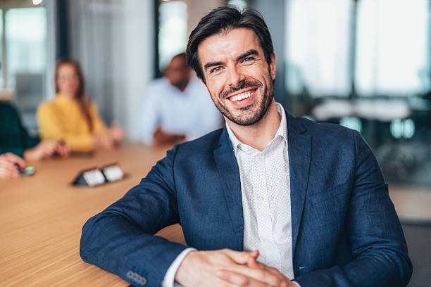 istock Confident business man in modern office 2244226273