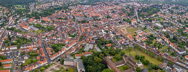 istock Aerial panorama view around the city Helmstedt 2244231107