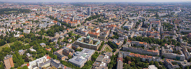 istock Aerial panorama view around the city Leipzig 2244231199