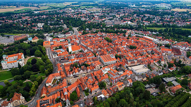 istock Aerial view of the town Celle 2244233061