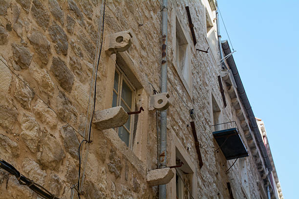 istock Historic stone wall with architectural details 2244233159