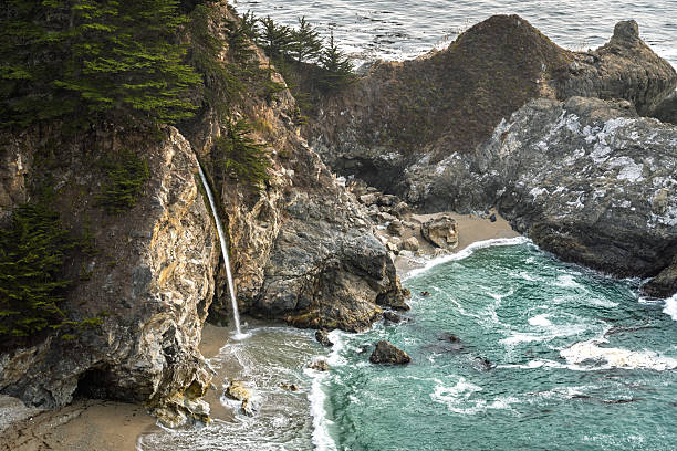 Pfeiffer Big Sur State Park is named after John Pfeiffer, who lived in a cabin on the property beginning in 1884. He was the son of Michael Pfeiffer and Barbara Laquet. The Pfeiffer family immigrated from France and were among the first European settlers in the area. Many features in Big Sur are named for the descendants of the Pfeiffers.