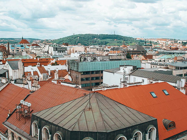 istock Beautiful Prague skyline featuring historic rooftops and city landmarks 2244239300