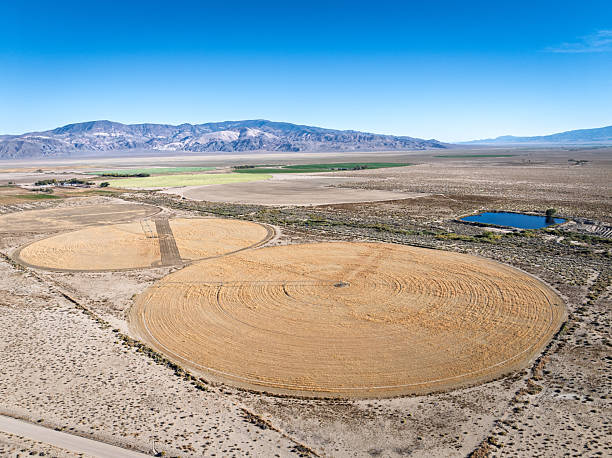 istock Dry farmland and arid fields in Nevada desert 2244239957