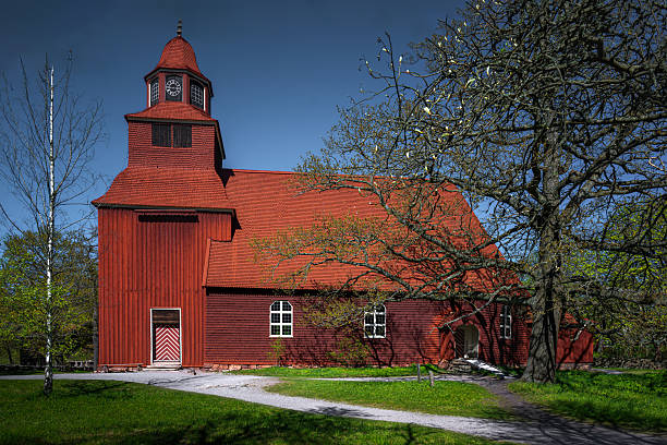 istock Historic seglora church in Skansen 2244248094