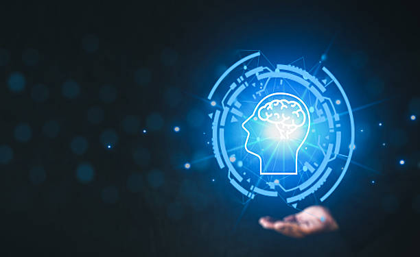 istock AI for Business Intelligence: Businessman Holding Virtual Head Icon with Digital Brain 2244255688