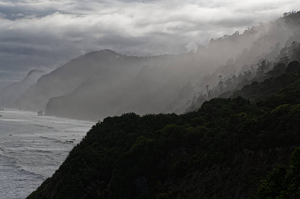 istock Misty hills down the West Coast, Karamea Bight 2244259900