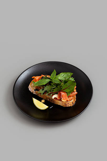 Open Sandwich with Salmon Gravlax.