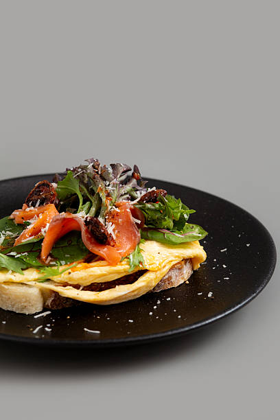 Open Sandwich with Salmon Gravlax.