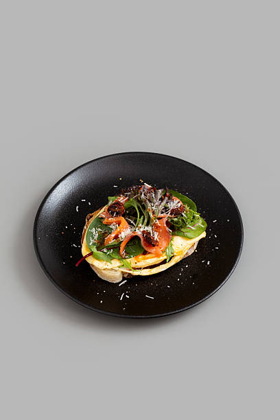 Open Sandwich with Salmon Gravlax.