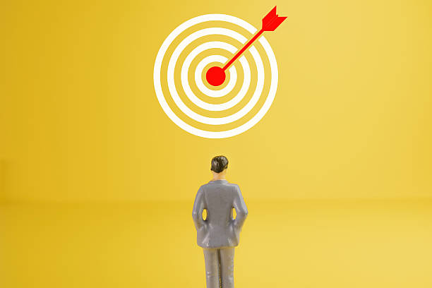 istock Businessman Focusing on Target: Career goal, objective, and ambition concept. 2244263831