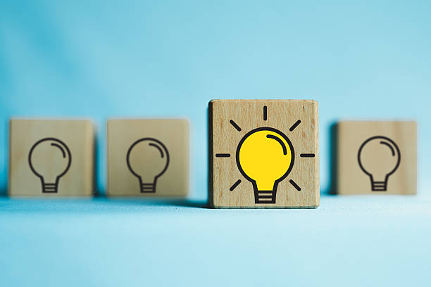 istock Innovation and Creativity: Bright lightbulb icon standing out from the crowd. 2244265592