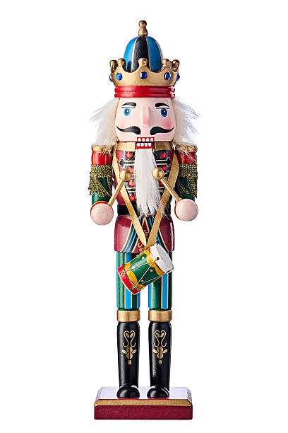 istock Christmas Toy Nutcracker Soldier Isolated on White Background 2244265915
