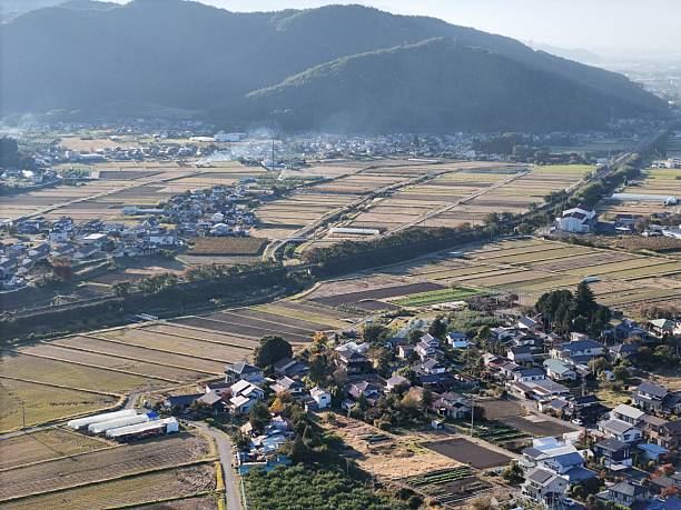 istock A rural area with a small town in the middle 2244268051