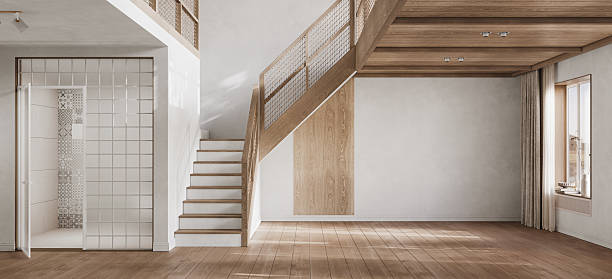 istock Contemporary interior design of the modern apartment. Modern design solution, 3d rendering 2244272945
