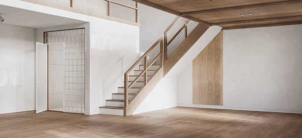 istock Contemporary interior design of the modern apartment. Modern design solution, 3d rendering 2244272954