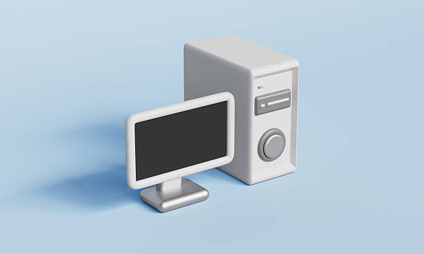 istock Desktop Computer and Monitor Setup Mock up. 3D Rendering. 2244276280