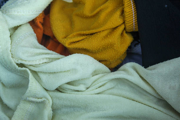 background of dirty clothes or cloth piled up
