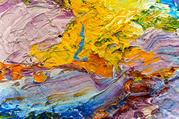 Paint background. Mixture of colors.