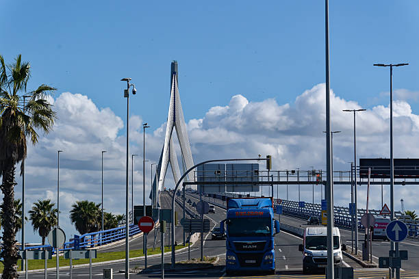 Cadiz - beginning of the roadway across the 1812 Bridge