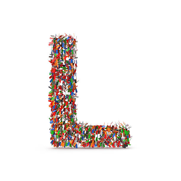 istock A letter L made of colorful confetti 2244287971