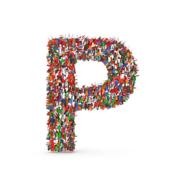 istock A letter P made of colorful confetti 2244288081