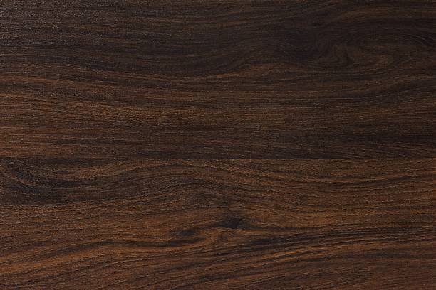 Brown elm wood texture with a smooth matte finish, showcasing natural grain patterns and rich hues for design and artistic applications